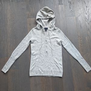 J. Crew 100% Italian Cashmere Hoodie (grey)